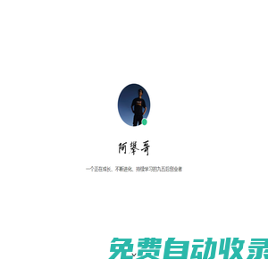 阿攀哥 - 個(gè)人主頁