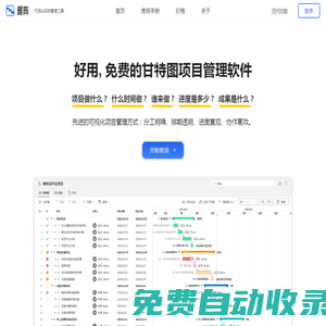 雁陣 - 好用的甘特圖項目管理工具
